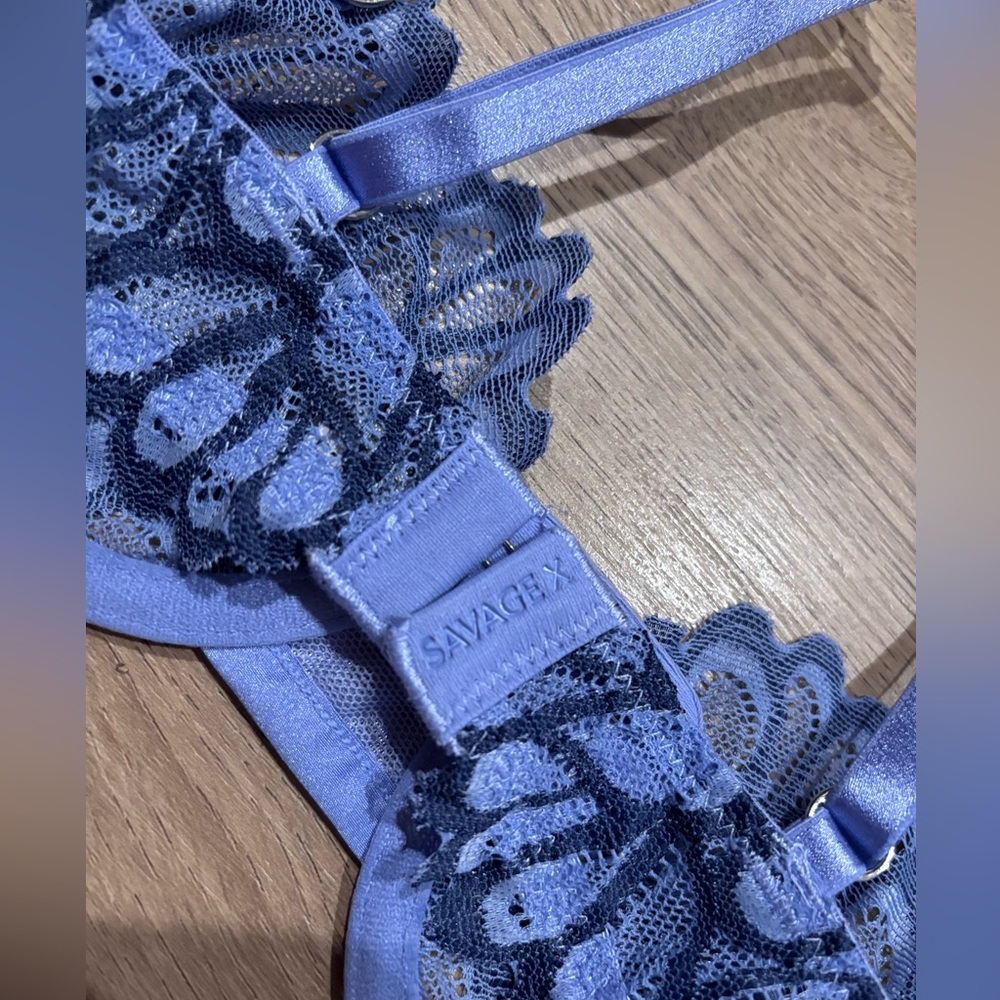 NWT Savage Not Sorry Unlined Lace Balconette Bra 30A - Picture 6 of 8